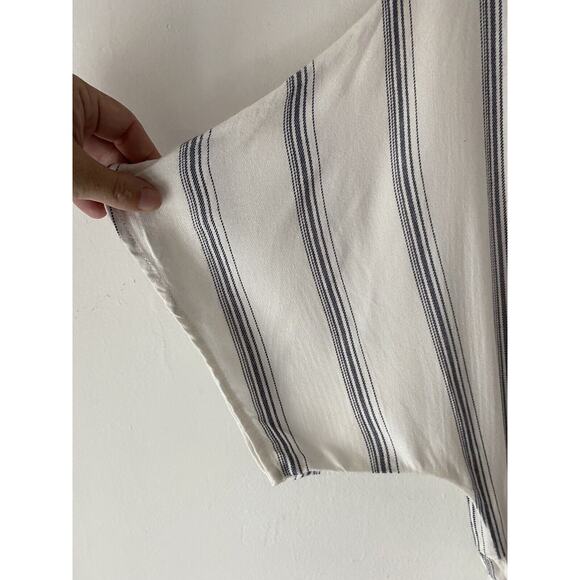 Lulus Striped Romper SZ M Faux Wrap Classic Vacation Sexy Coquette Girl - Picture 5 of 8